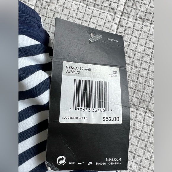 Nike‎ | New | Women’s | Swim | Tankini | Blue/White Striped | XS - Picture 4 of 6